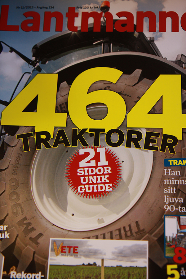 Lantmannen gör genomgång av 464 traktorer på svenska marknaden!