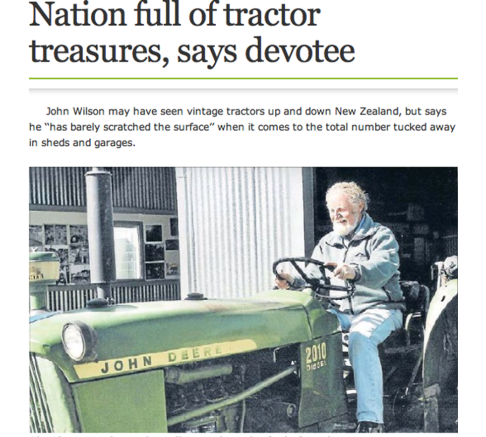 Nya Zeeland: ett veteran-traktorparadis!