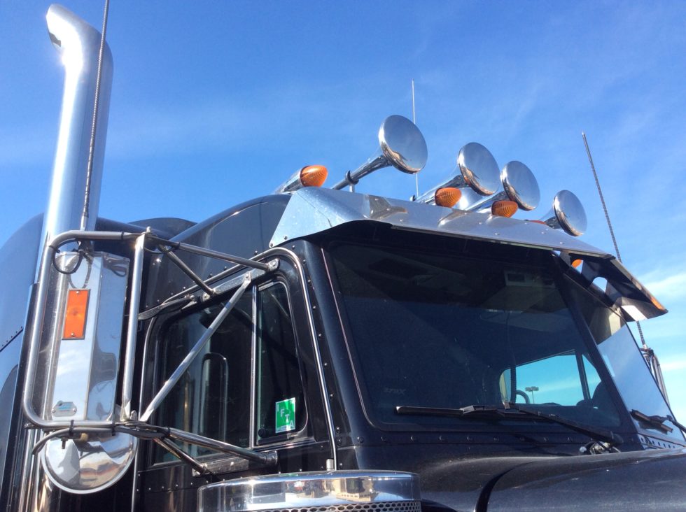 Kromfrossa på Peterbilt