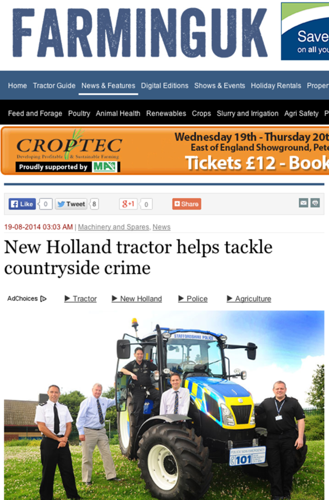 Traktor mot landsbygdsbrott