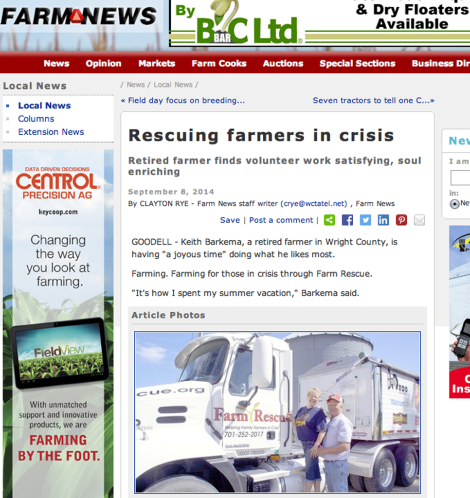Farm Rescue hjälper farmare i kris