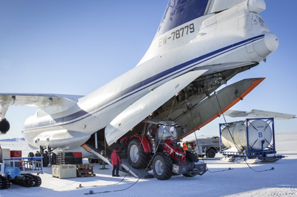 Sydpolen-Masseyn på Antarktis