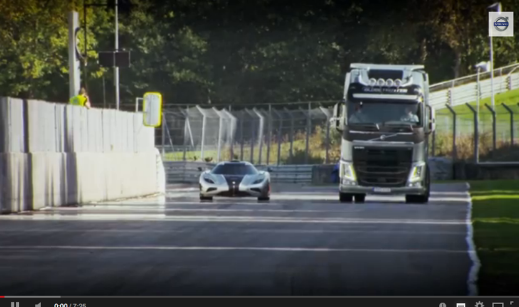 Volvo mot Koenigsegg – här är reklamfilmen!