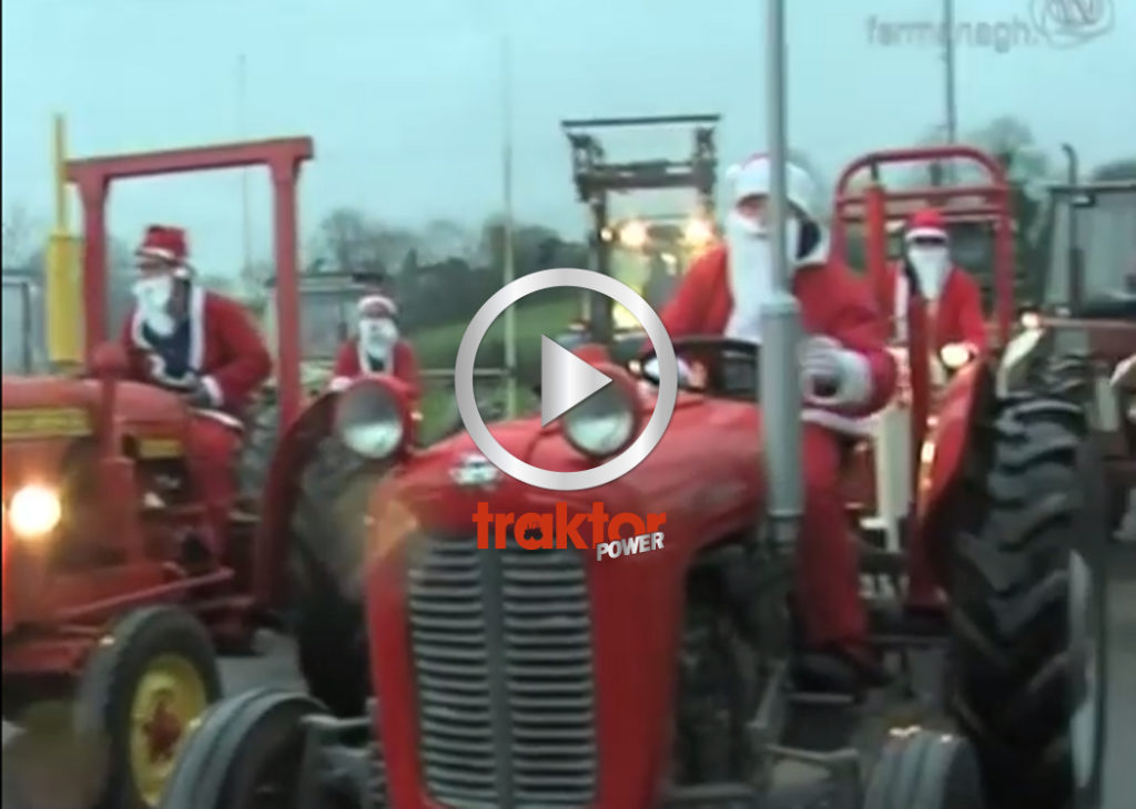 Tomte-rally med traktor!