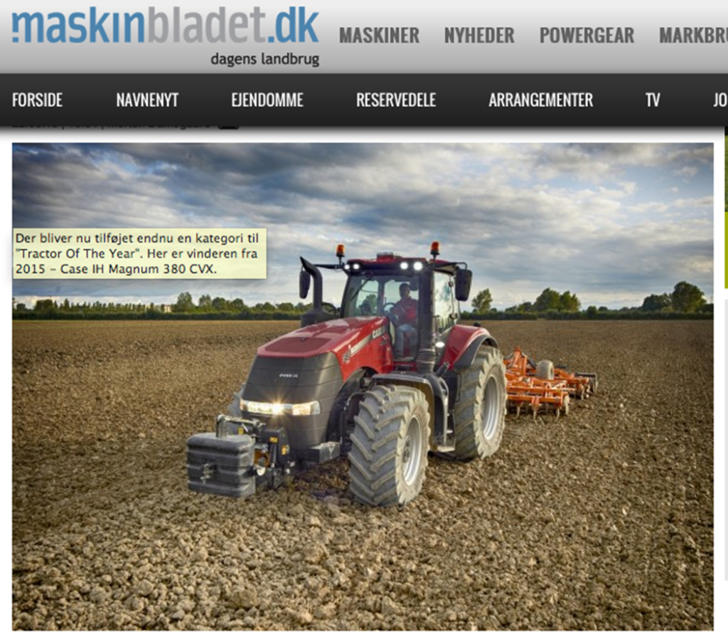 Ny vinnarklass i ”Tractor of the Year”