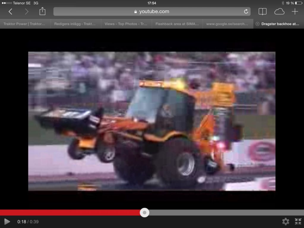 Dragster traktorgrävare!!!