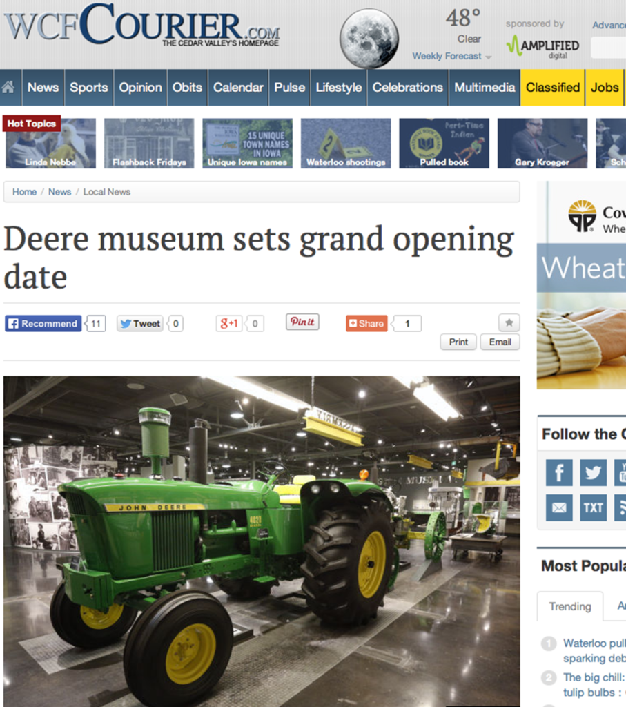 JD firar nya stora traktormuseet