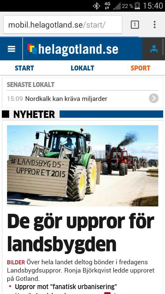 Traktorupproret på Gotland!