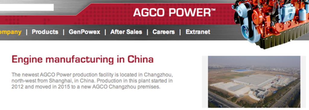 Agco öppnar sin femte Kina-fabrik