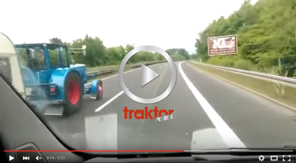 VAAA!?! Omkörd av traktor på Autobahn!!!