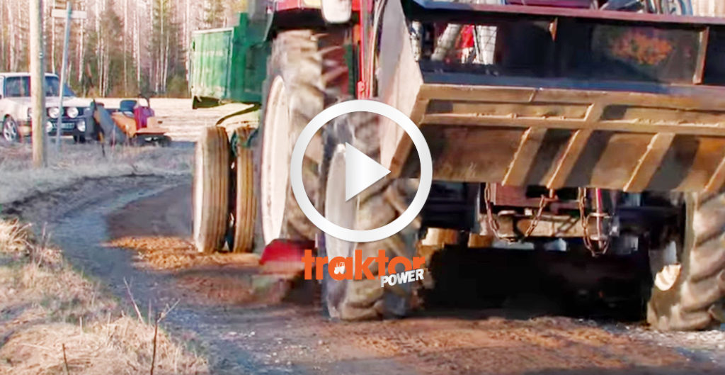 Fiat med underbett sprider grus!