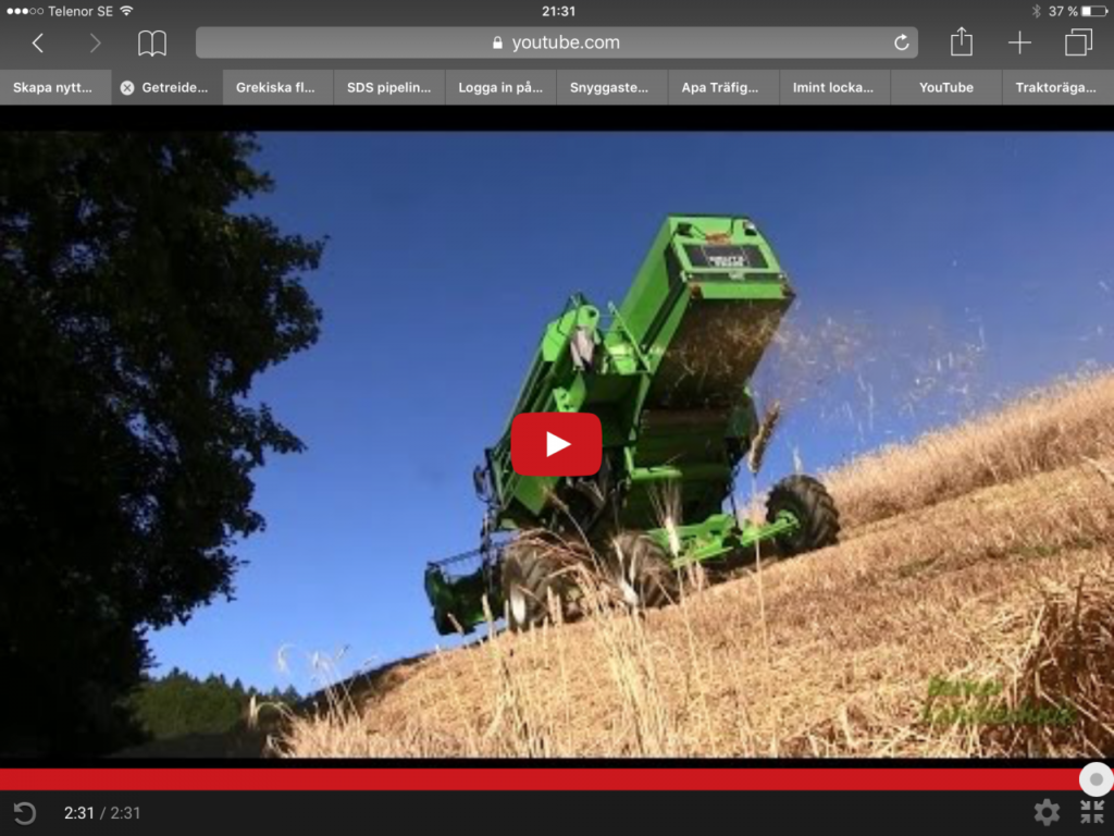 Sluttningströskan kanar i sidled!