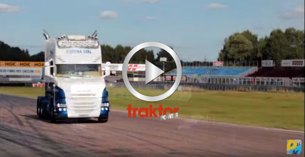 Scania lastbil med rakt rör!