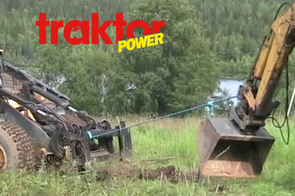 Tittarnas partyfilmer – hjullastaren sitter fast